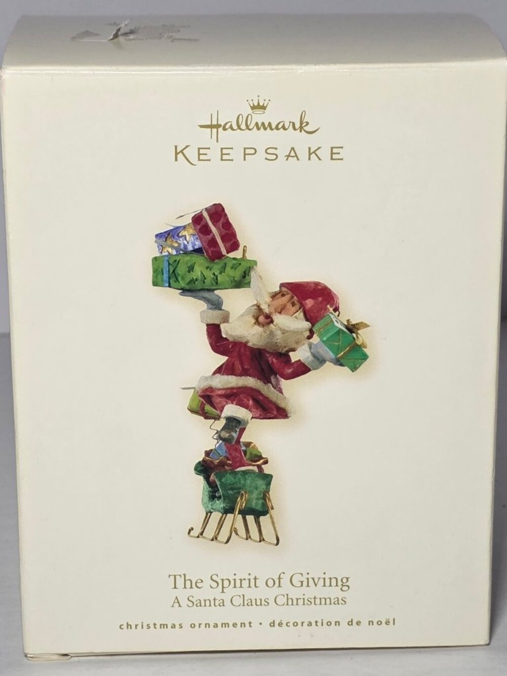 Hallmark Vintage A Santa Claus Christmas The Spirit of Giving Keepsake Ornament